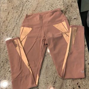 Gorg Alo mauve leggings rose gold air brushing